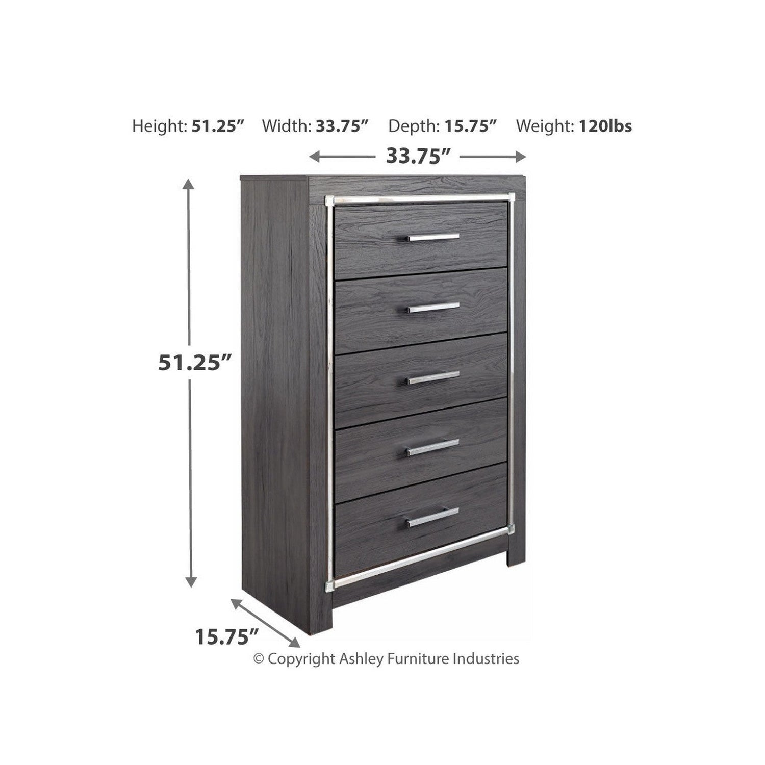 Lodanna Chest of Drawers Ash-B214-46