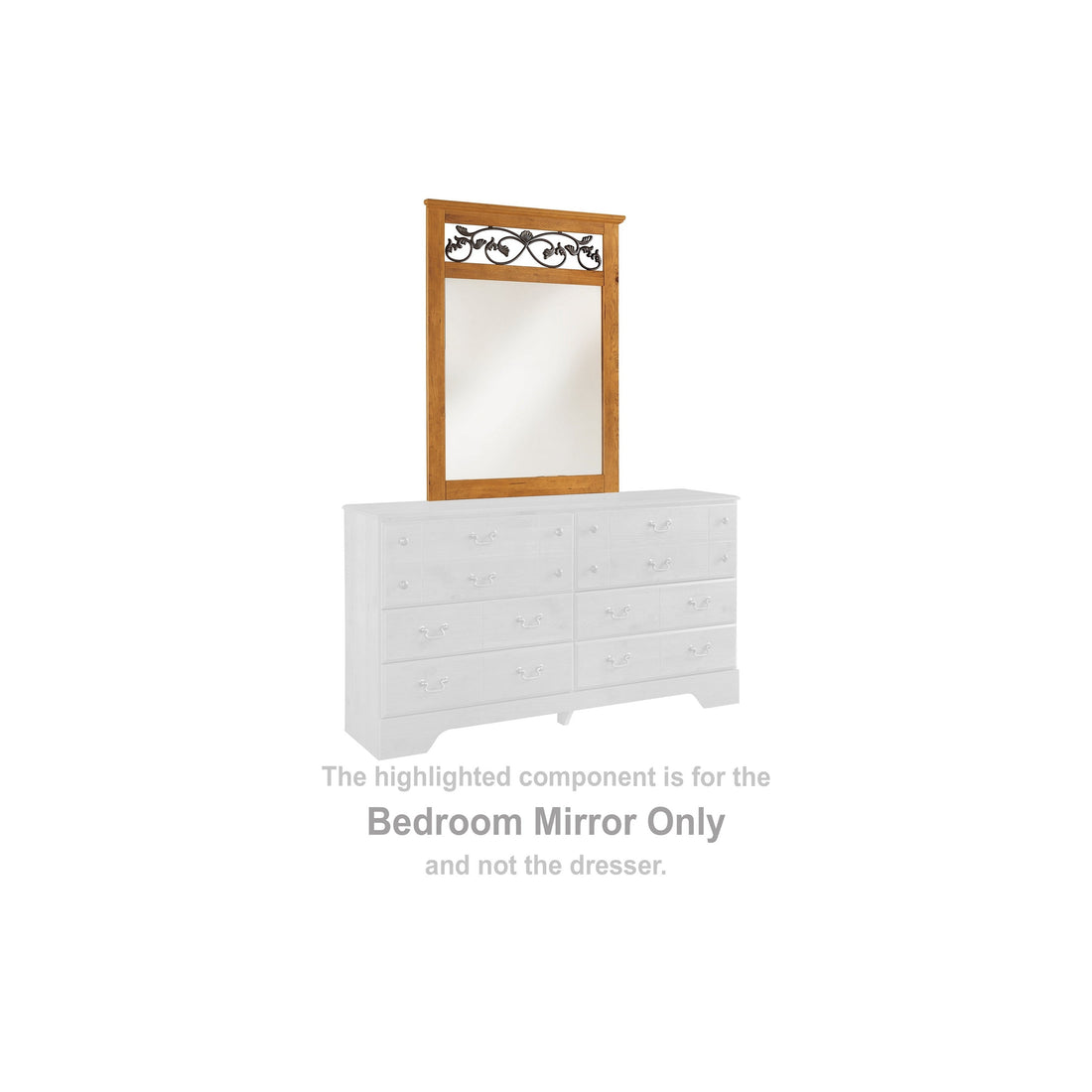 Bittersweet Bedroom Mirror Ash-B219-36