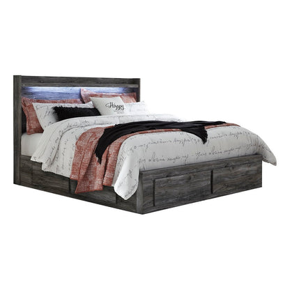 Baystorm Panel Bed with 6 Storage Drawers Ash-B221B16
