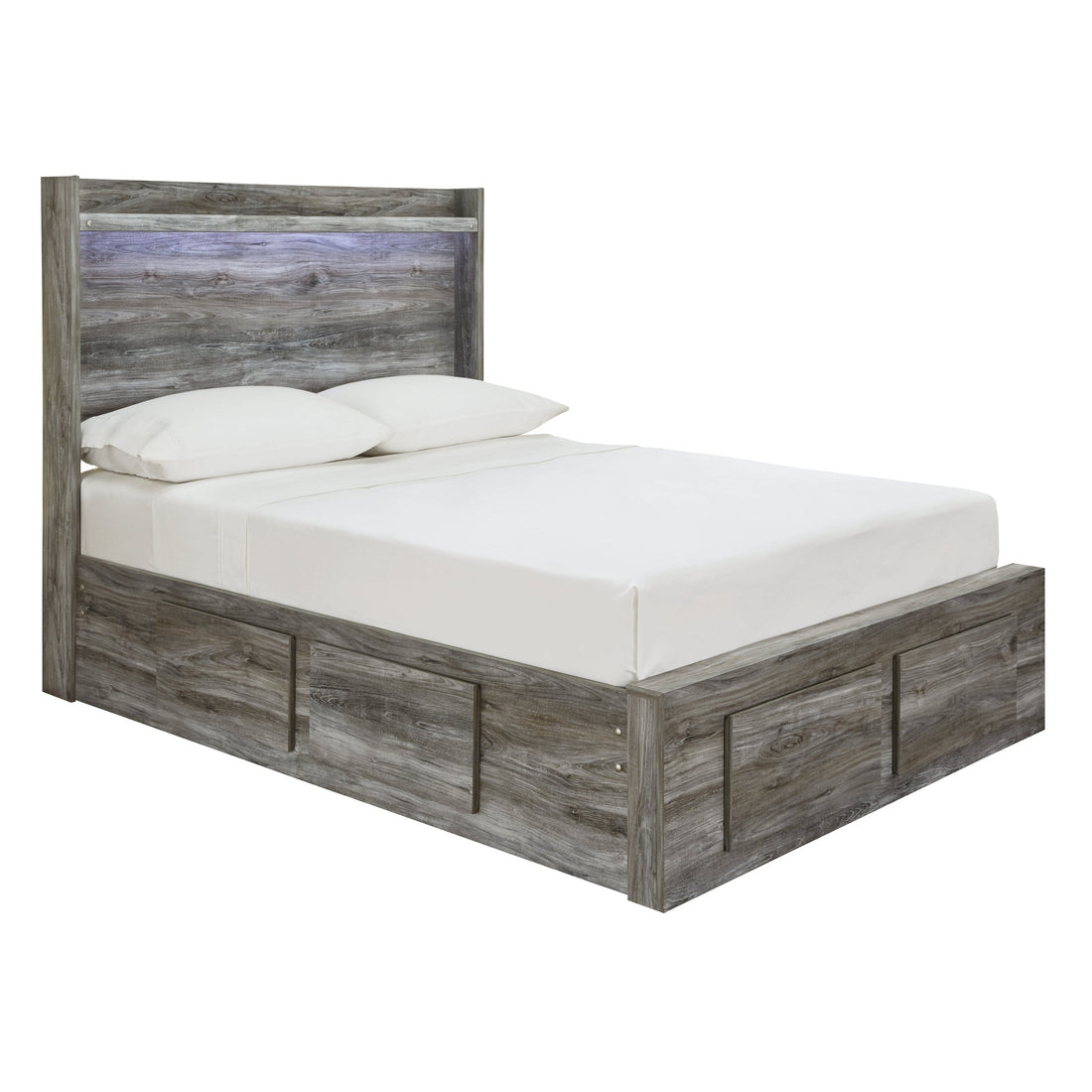 Baystorm Panel Bed with 6 Storage Drawers Ash-B221B27