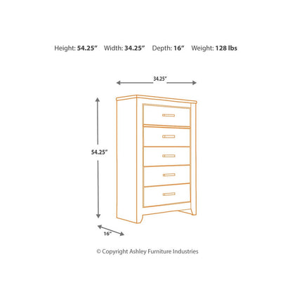 Zelen Chest of Drawers Ash-B248-46