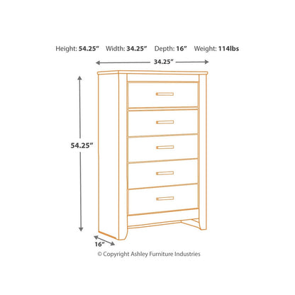 Brinxton Chest of Drawers Ash-B249-46