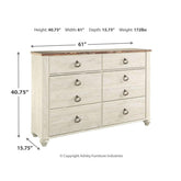 Willowton Dresser Ash-B267-31