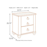 Willowton Nightstand Ash-B267-92