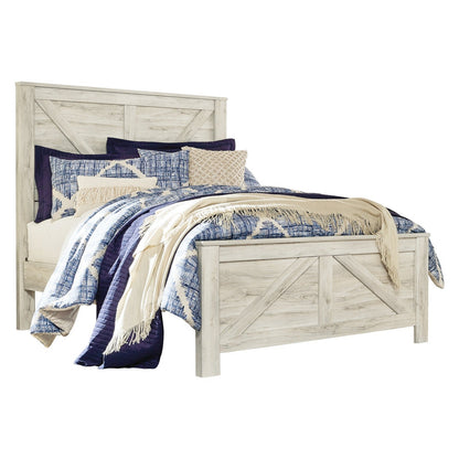 Bellaby Queen Crossbuck Panel Bed, Dresser, Mirror and 2 Nightstands Ash-B331B13
