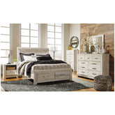Bellaby Platform Bed with 2 Storage Drawers