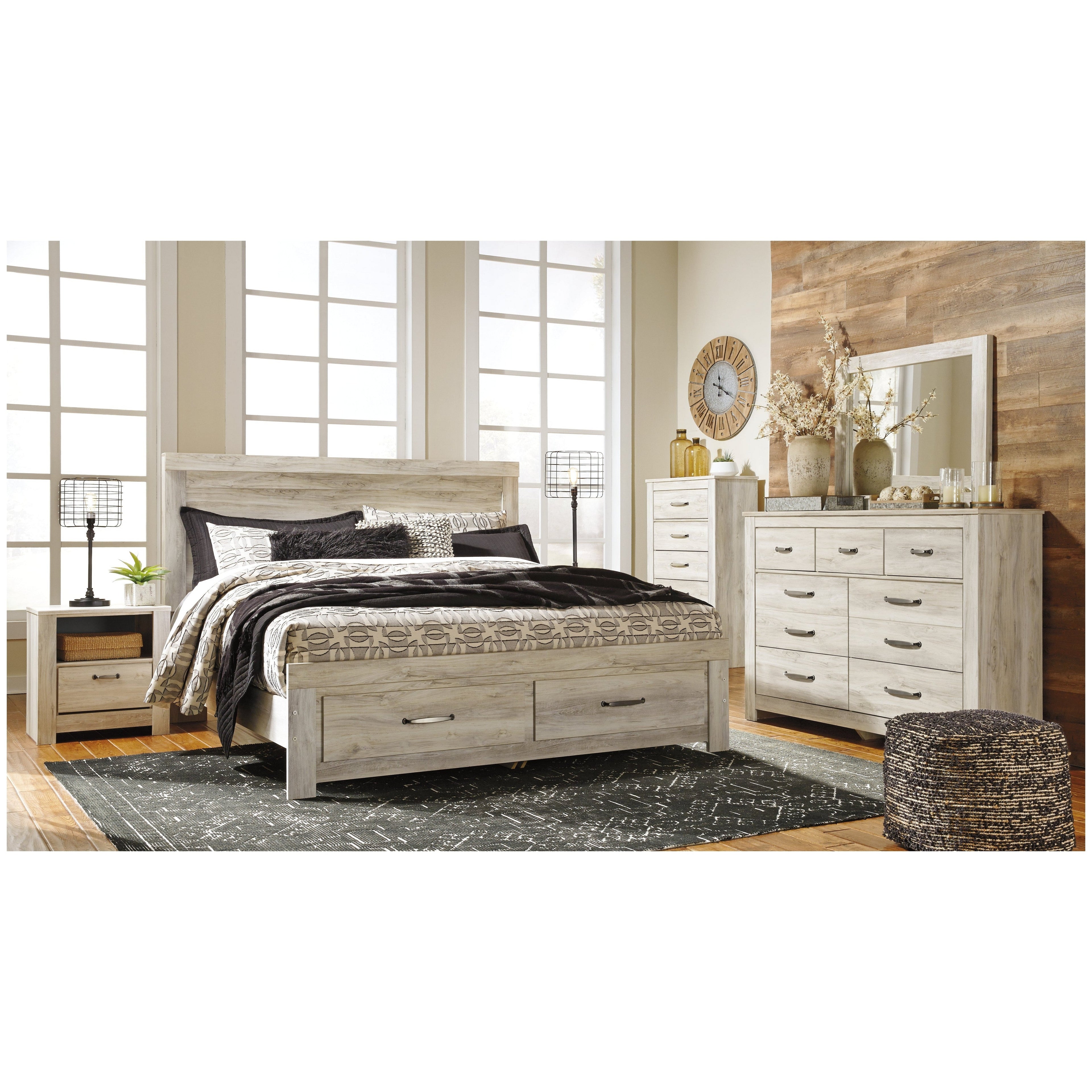 Bellaby Platform Bed with 2 Storage Drawers