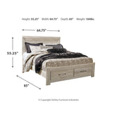 Bellaby Platform Bed with 2 Storage Drawers