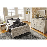 Bellaby Platform Bed with 2 Storage Drawers