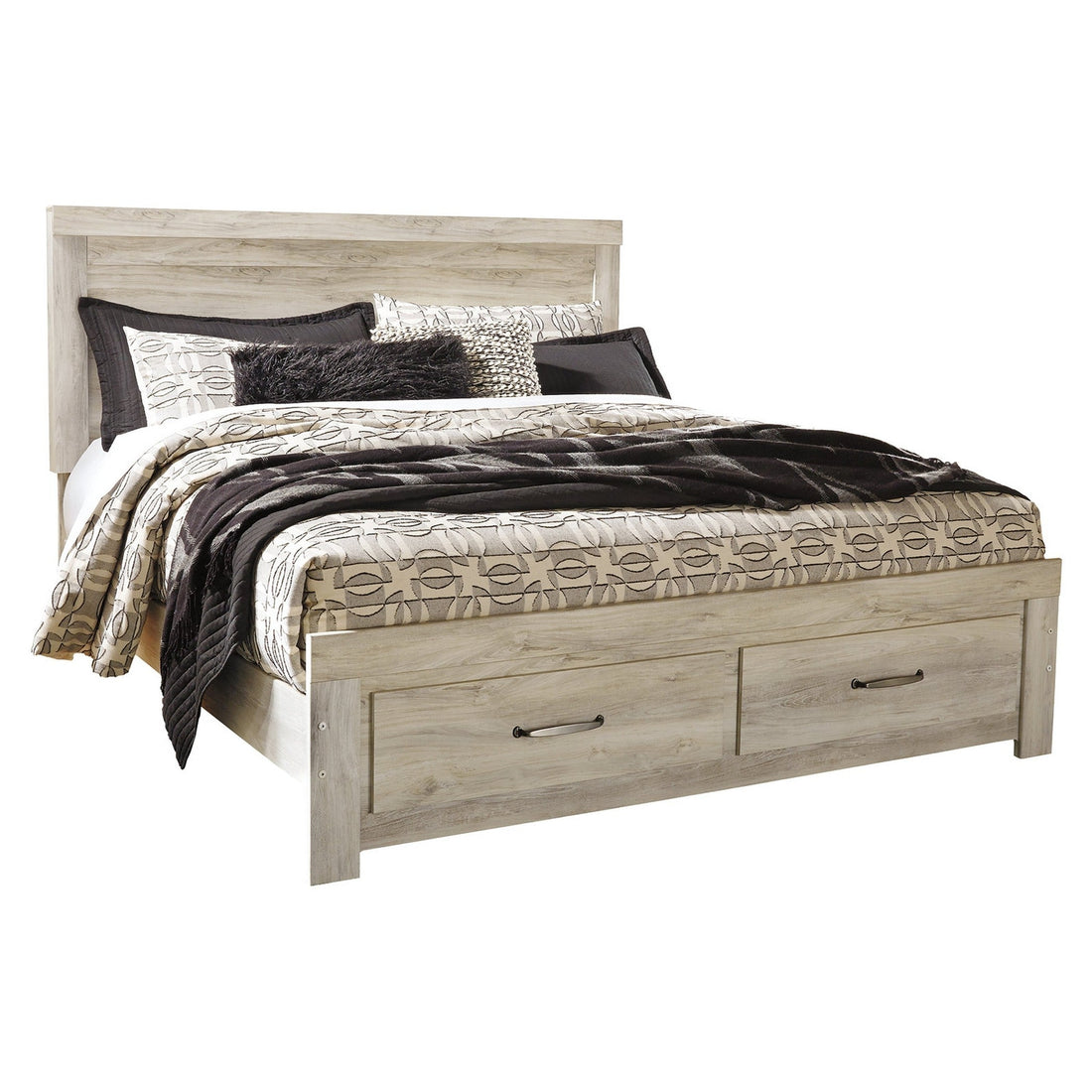 Bellaby Platform Bed with 2 Storage Drawers Ash-B331B9