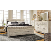 Bellaby Platform Bed with 2 Storage Drawers