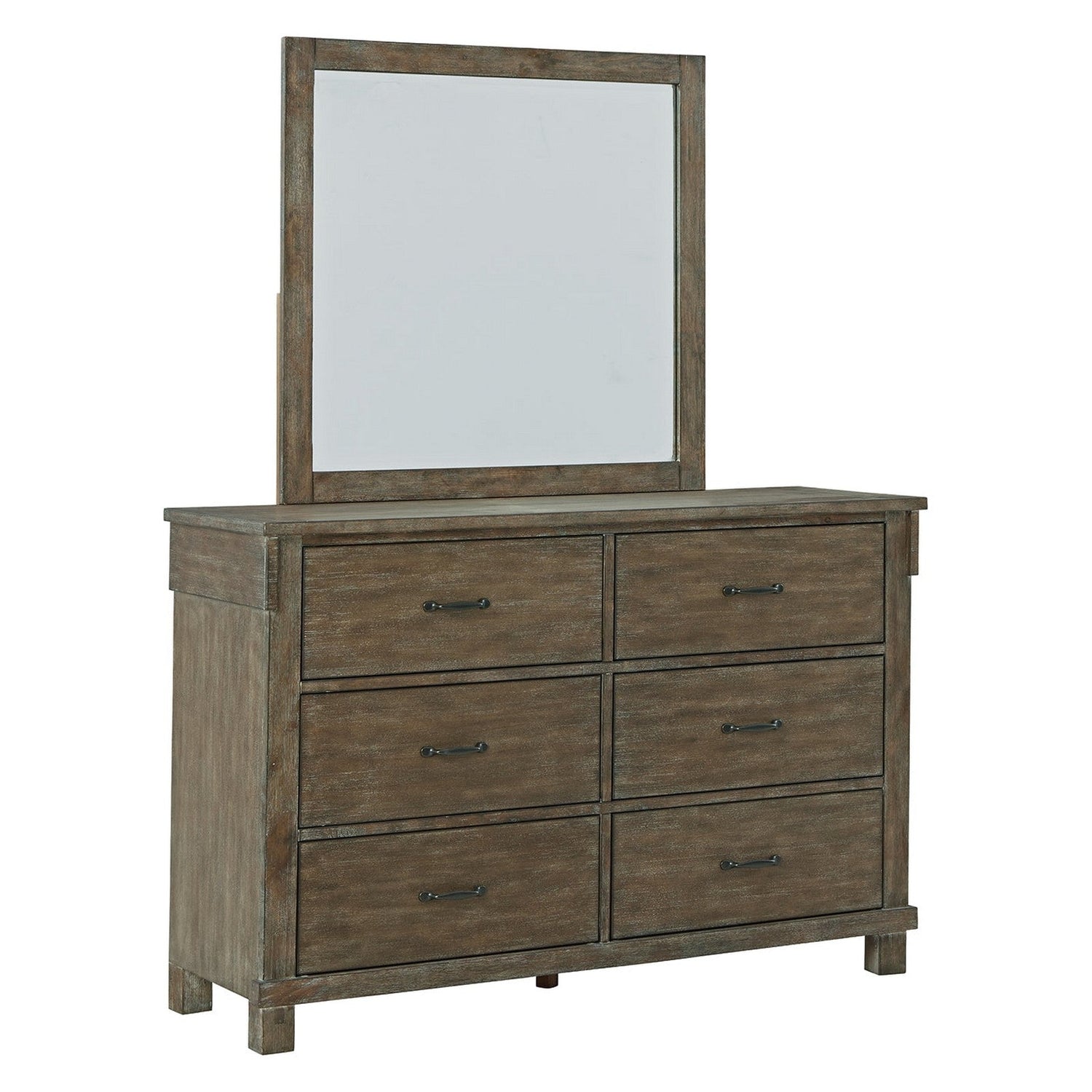 Shamryn Dresser and Mirror Ash-B436B1