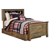 Trinell Twin Bookcase Bed with 1 Large Storage Drawer Ash-B446B22