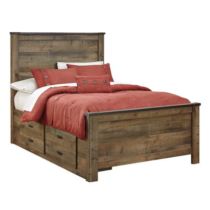 Trinell Panel Bed with 2 Storage Drawers
