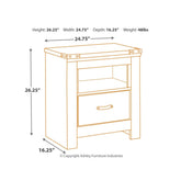 Trinell Nightstand Ash-B446-91
