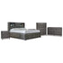 Caitbrook King Storage Bed, Dresser, Chest and 2 Nightstands Ash-B476B10