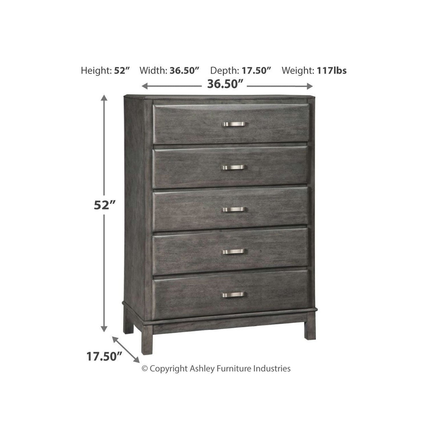 Caitbrook Chest of Drawers Ash-B476-46