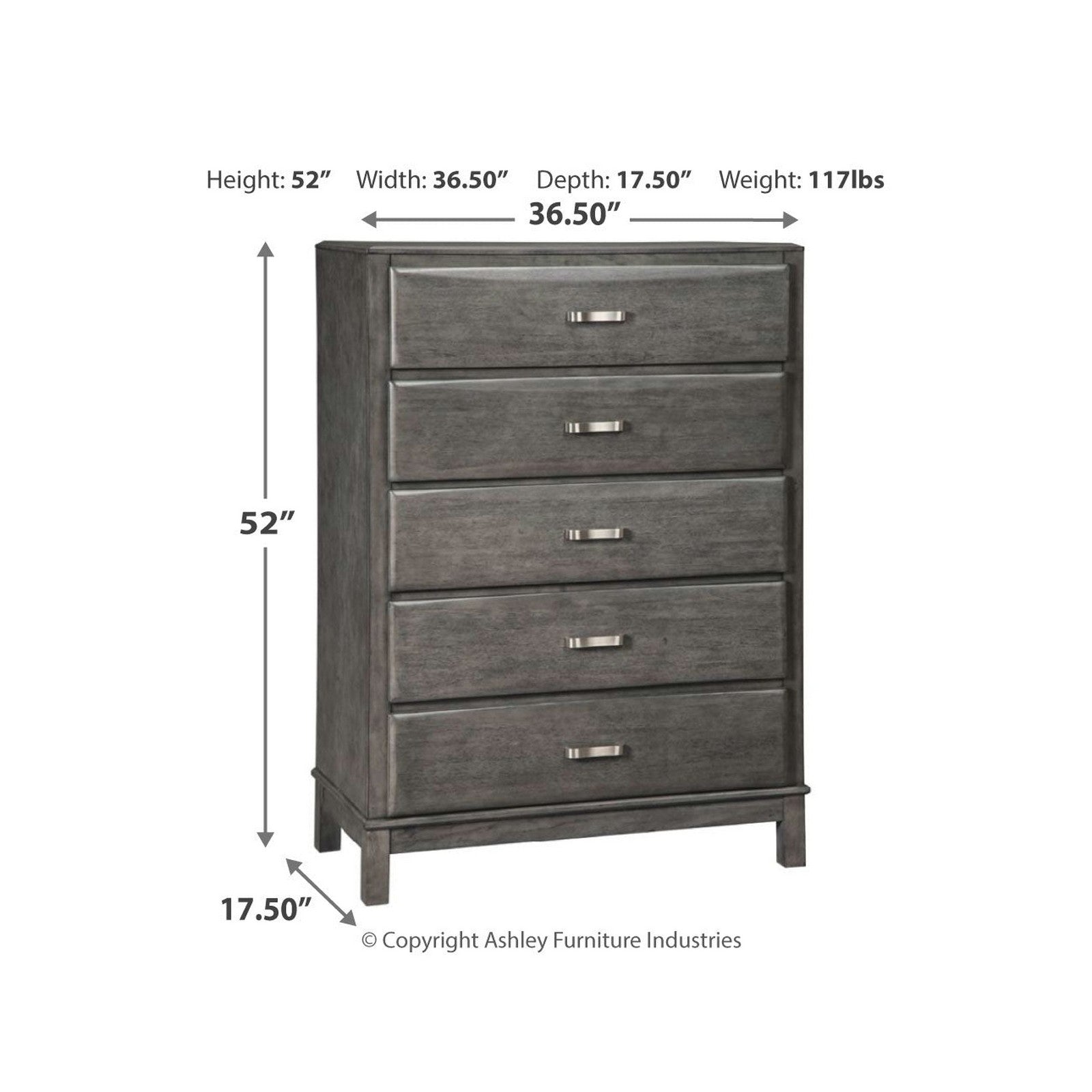 Caitbrook Chest of Drawers Ash-B476-46