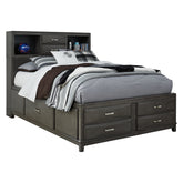 Caitbrook Full Storage Bed with Mirrored Dresser Ash-B476B5