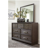 Brueban Dresser and Mirror Ash-B497B1