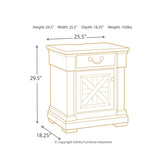 Bolanburg Nightstand Ash-B647-191