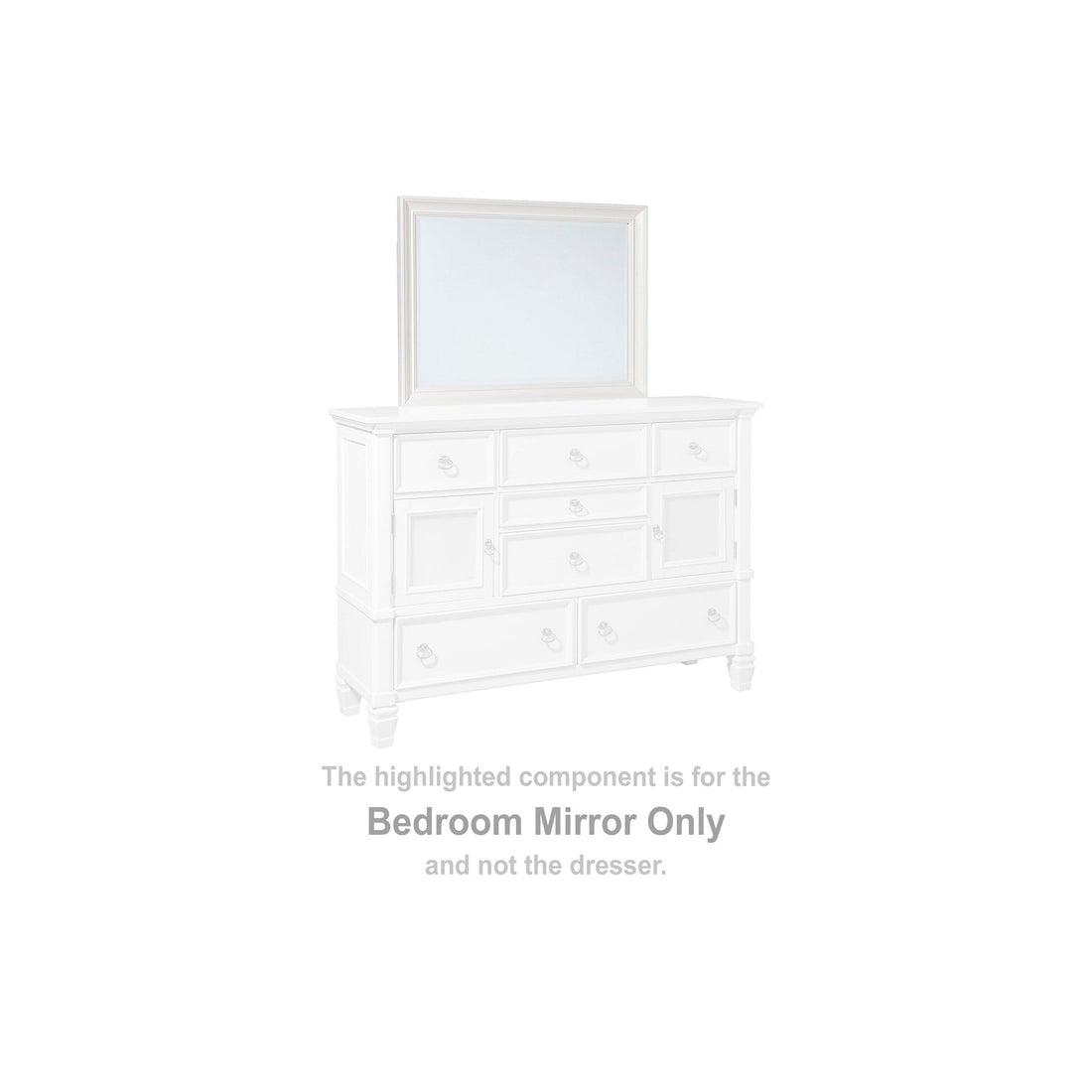 Prentice Bedroom Mirror Ash-B672-36