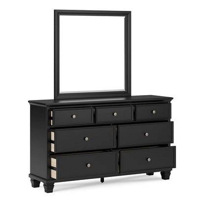 Lanolee Dresser and Mirror Ash-B687B1