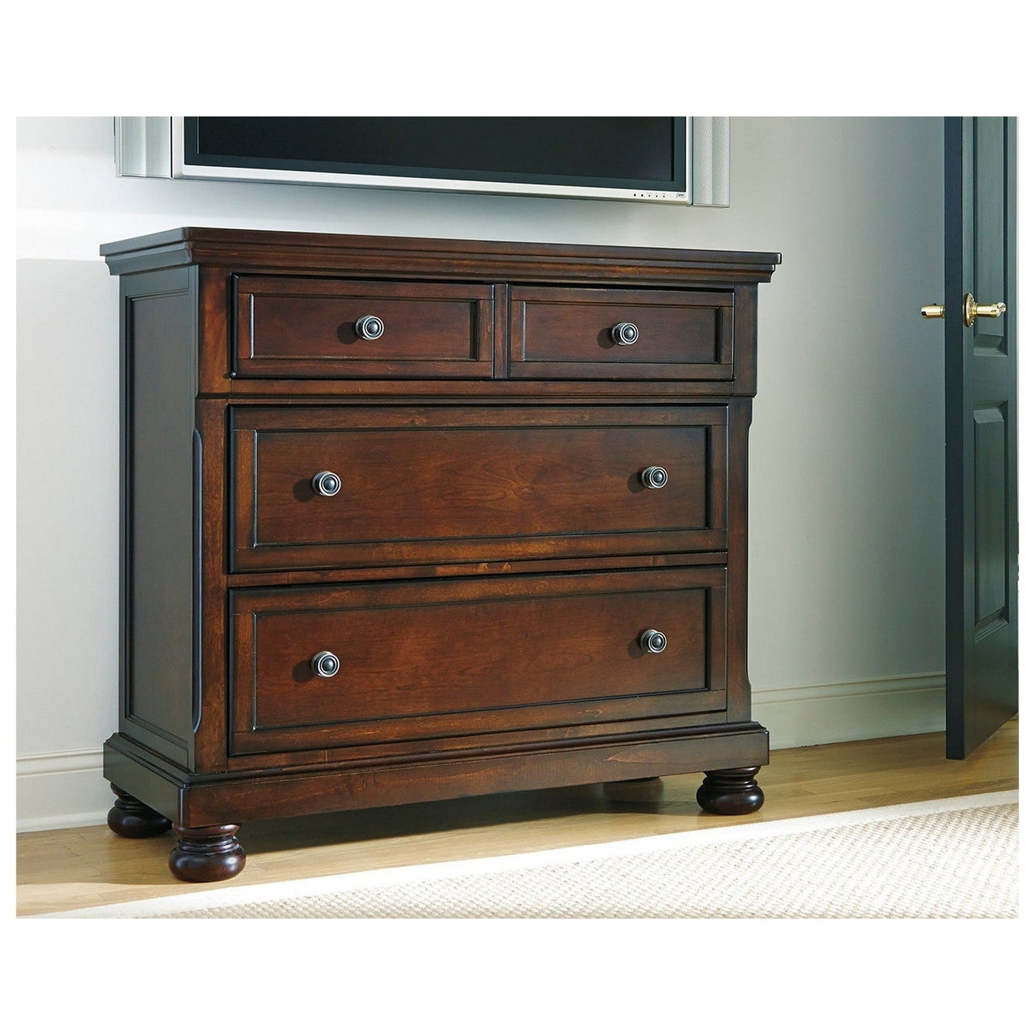 Porter Media Chest Ash-B697-39