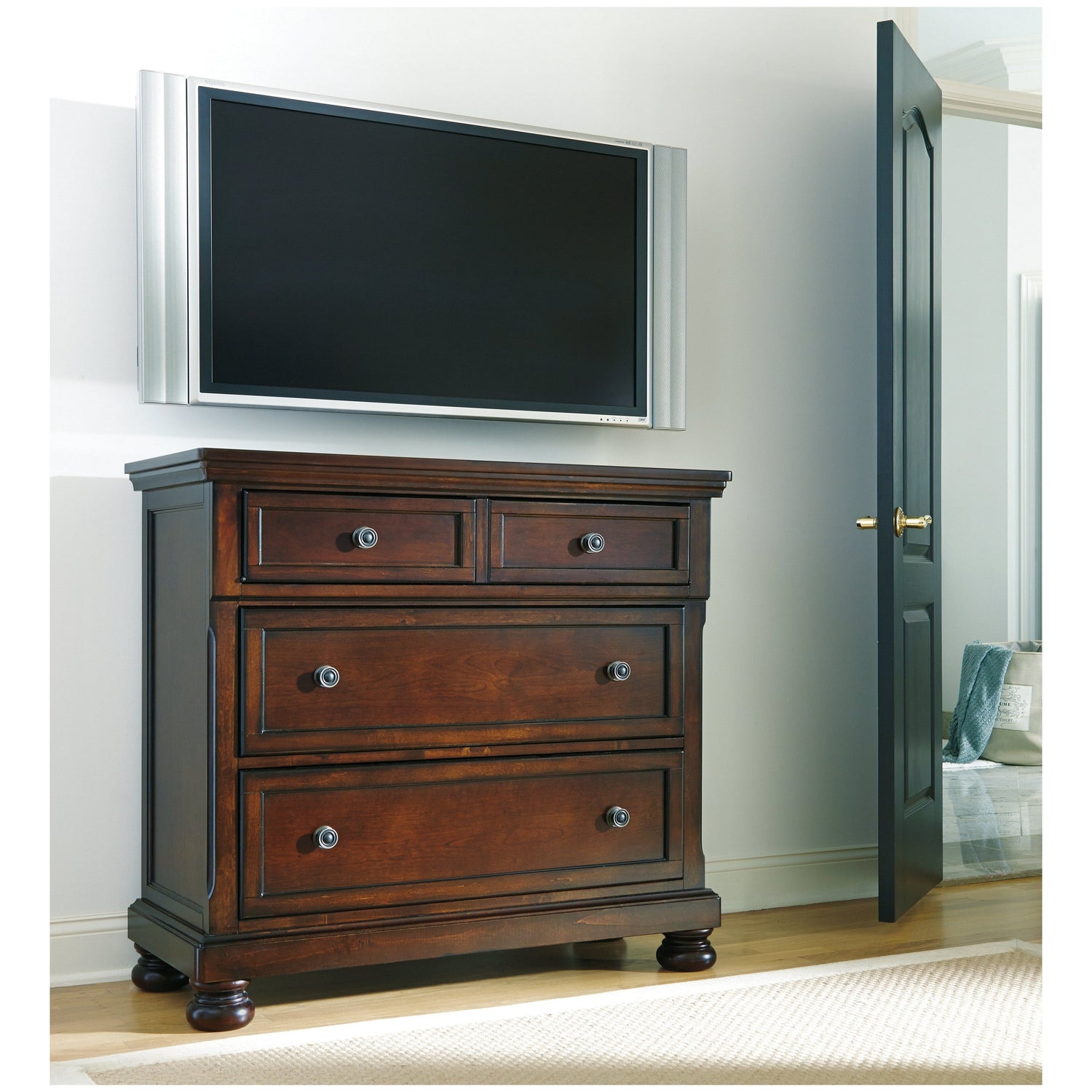 Porter Media Chest Ash-B697-39
