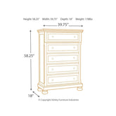Flynnter Chest of Drawers Ash-B719-46