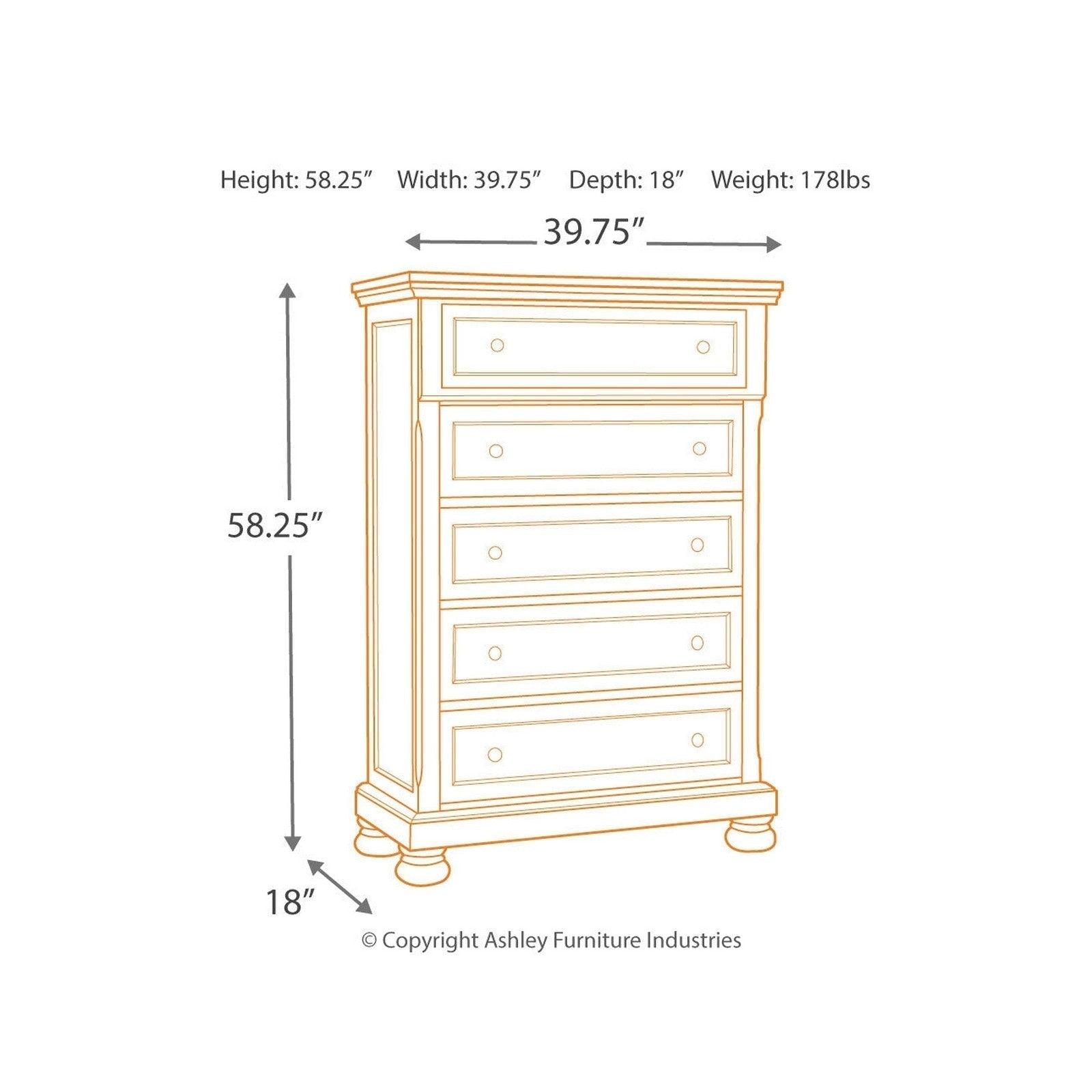 Flynnter Chest of Drawers Ash-B719-46