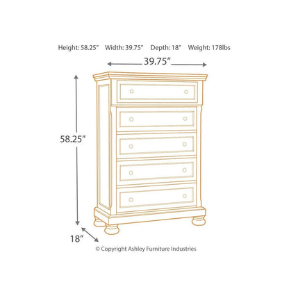 Flynnter Chest of Drawers Ash-B719-46