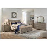 Lettner Dresser and Mirror Ash-B733B1