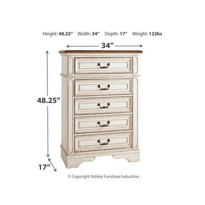 Realyn Chest of Drawers Ash-B743-45