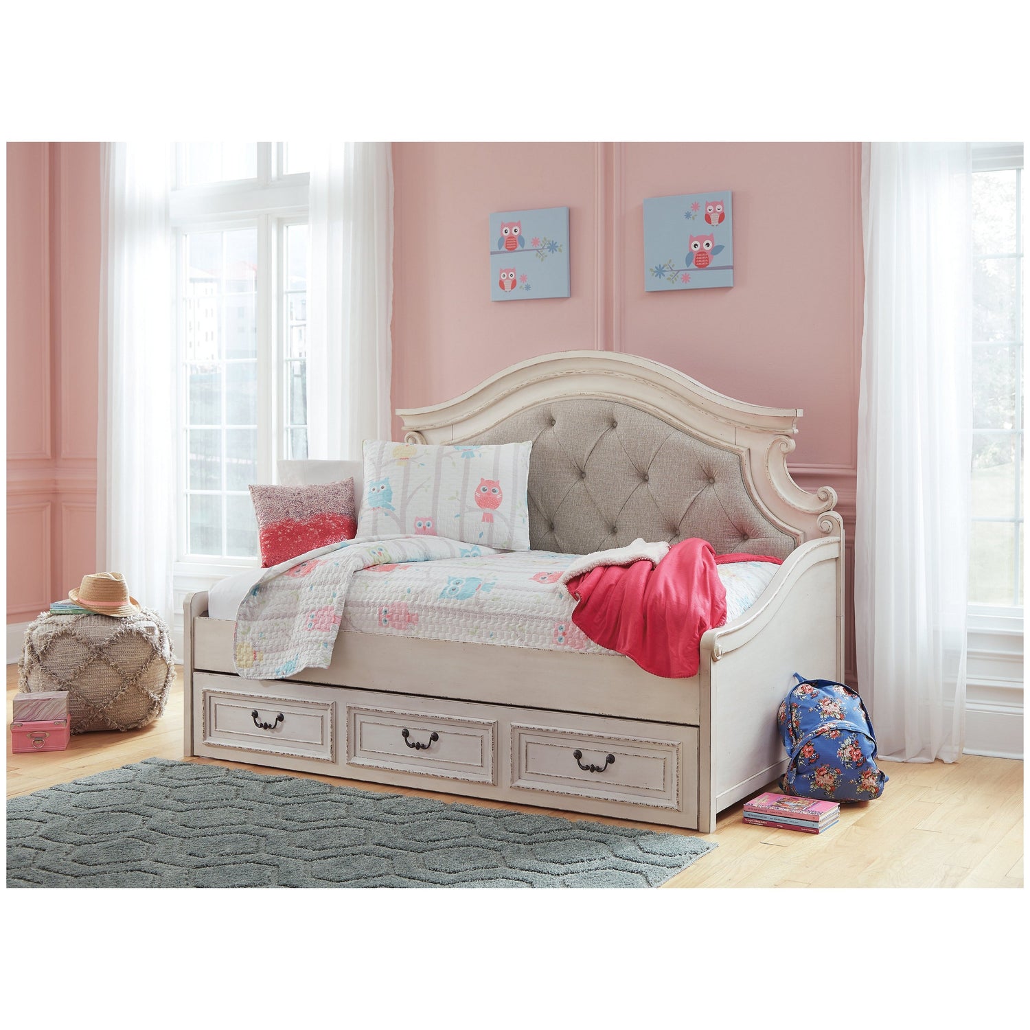 Realyn Twin Daybed with 1 Large Storage Drawer Ash-B743B15