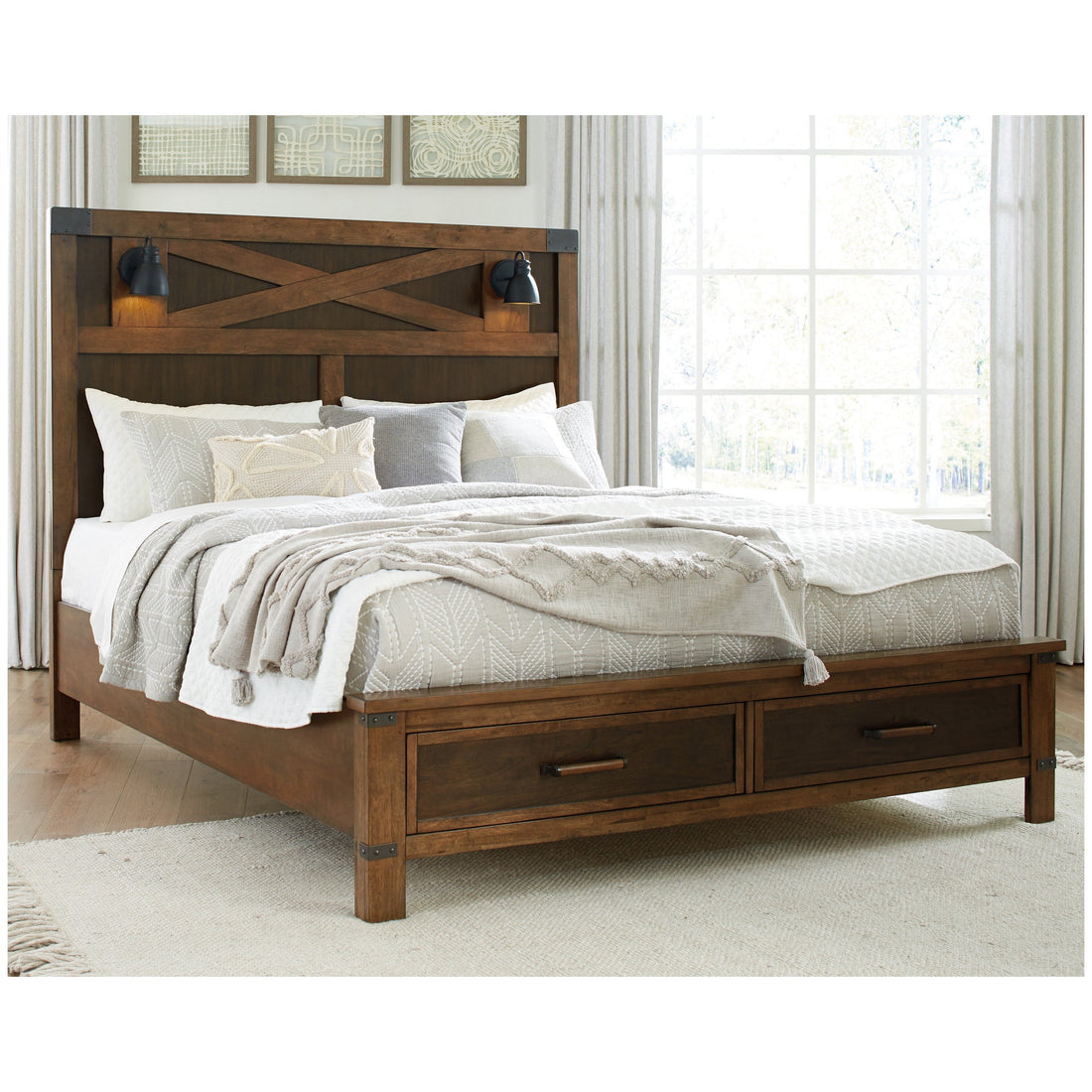 Wyattfield Panel Bed with Storage