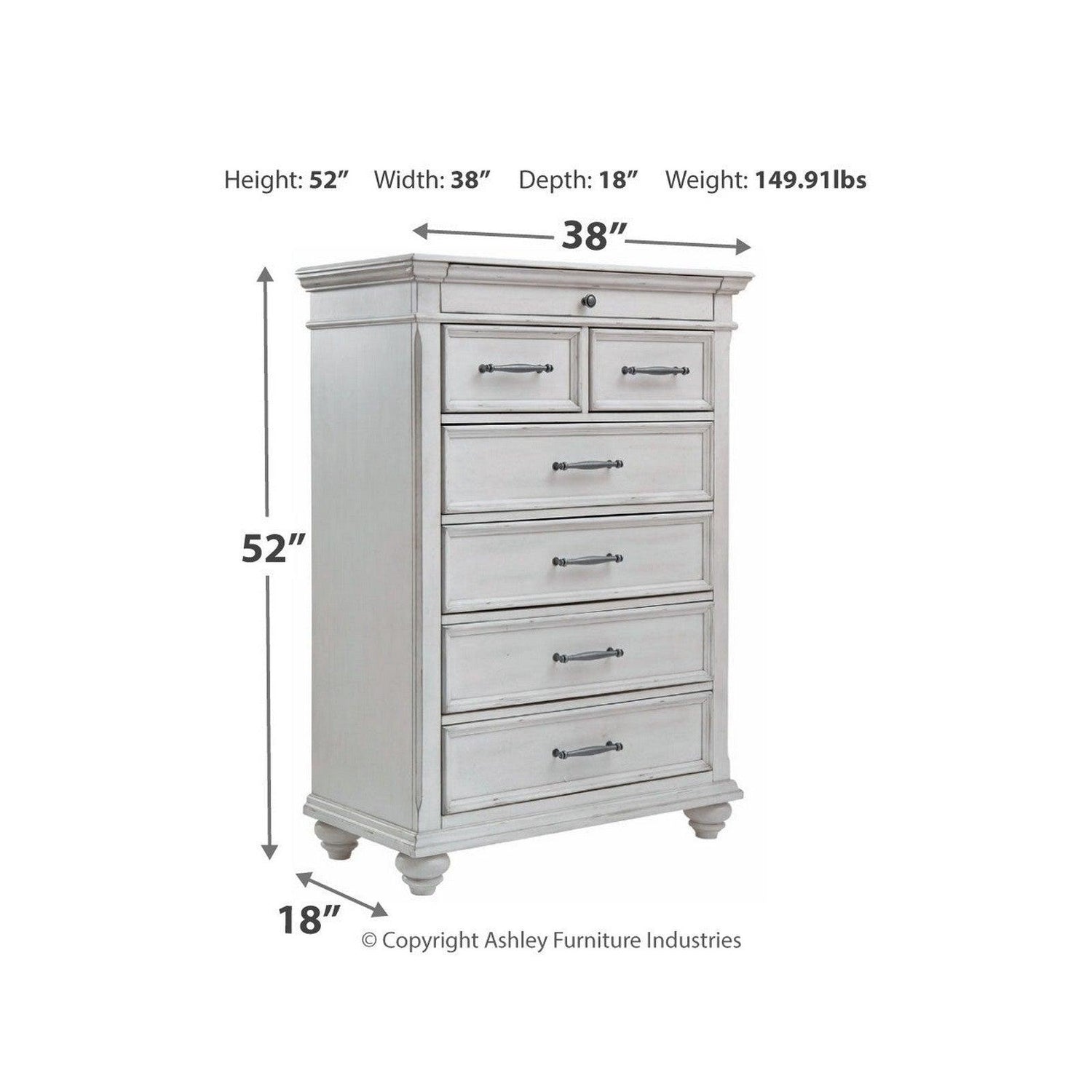 Kanwyn Chest of Drawers Ash-B777-46