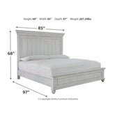Kanwyn Queen Panel Bed with Dresser and Mirror Ash-B777B3