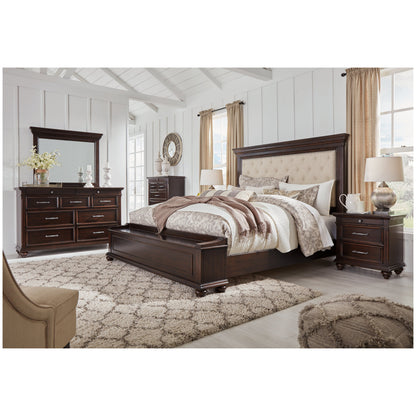 Brynhurst Upholstered Bed with Storage Bench