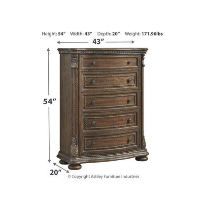 Charmond Chest of Drawers Ash-B803-46