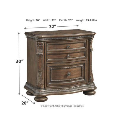 Charmond Nightstand Ash-B803-92