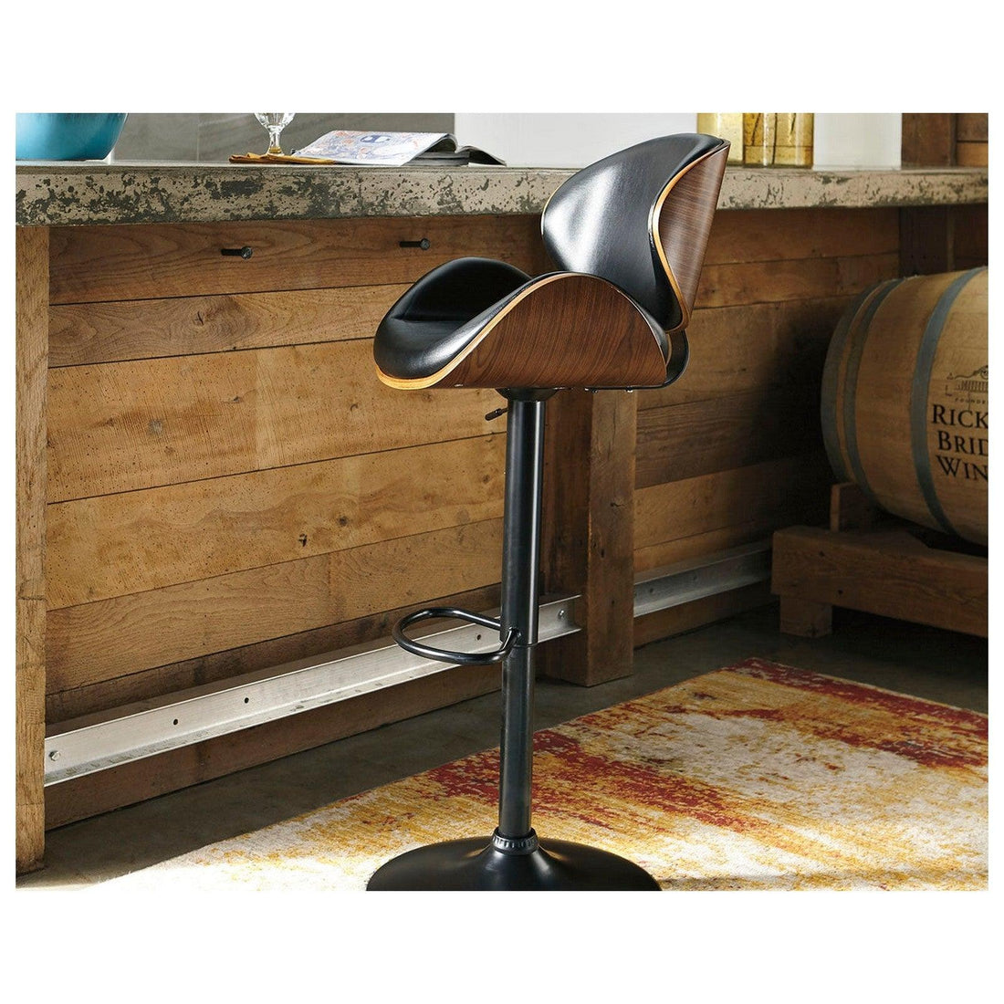 Bellatier Adjustable Height Bar Stool Ash-D120-530