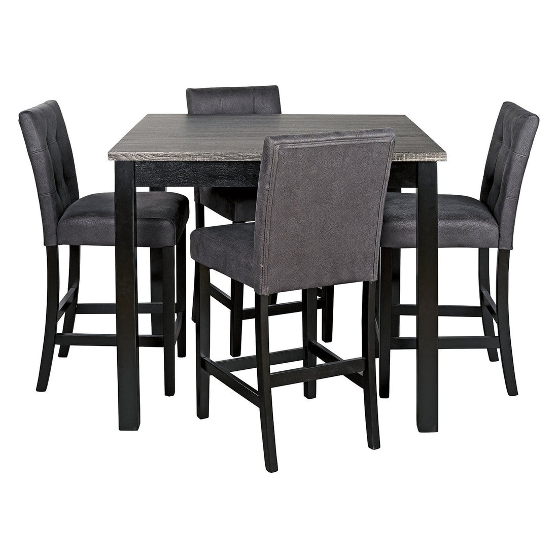 Garvine Counter Height Dining Table and Bar Stools (Set of 5) Ash-D161-223