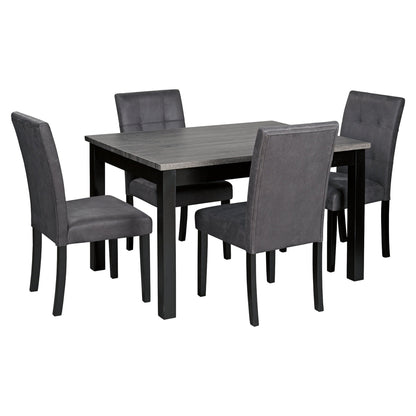 Garvine Dining Table and Chairs (Set of 5) Ash-D161-225