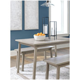 Loratti Dining Table and Benches (Set of 3) Ash-D261-125