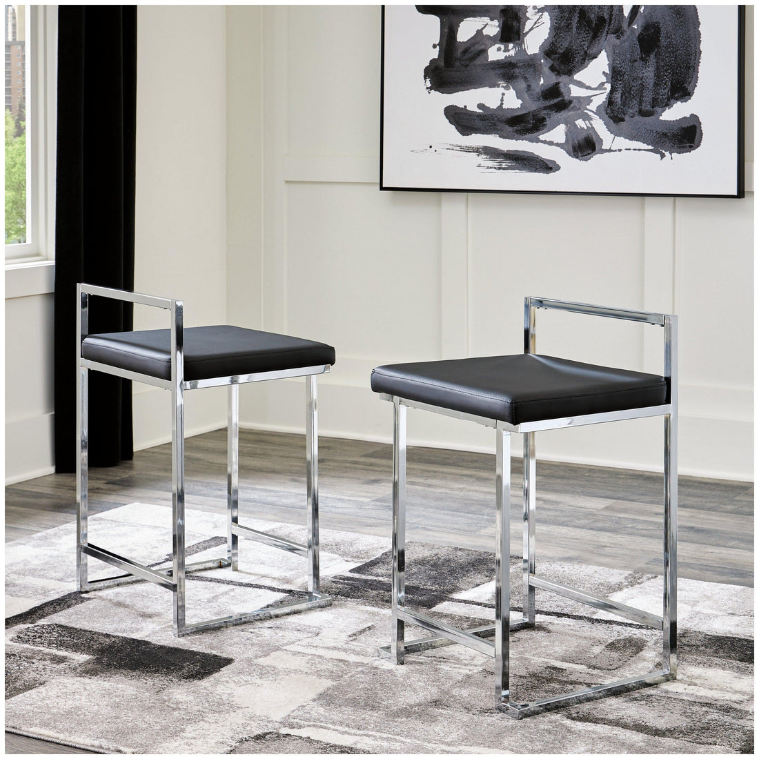 Madanere Counter Height Bar Stool Ash-D275-624