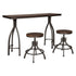 Odium Counter Height Dining Table and Bar Stools (Set of 3) Ash-D284-113