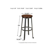 Challiman Bar Height Bar Stool Ash-D307-130