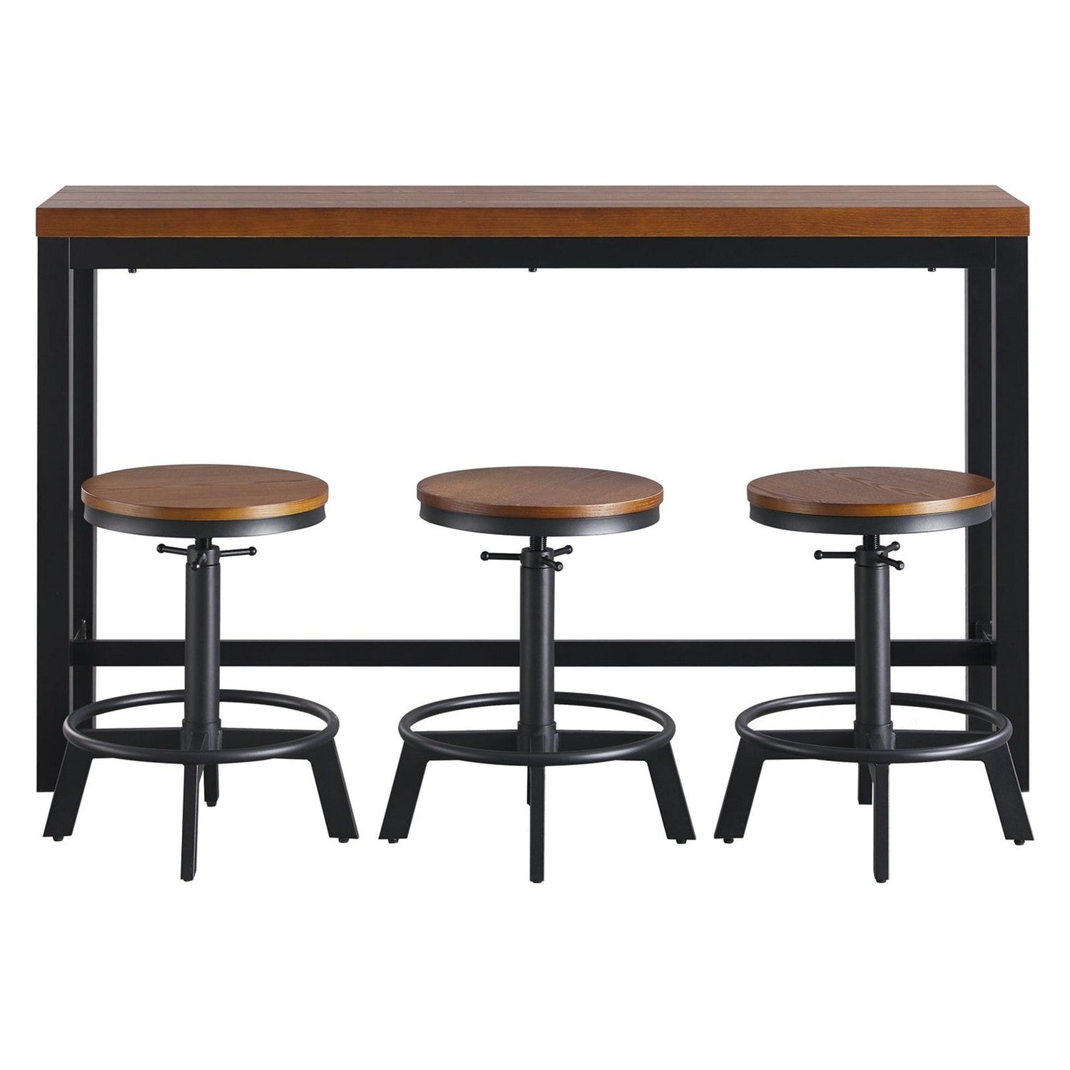Quinidad Counter Height Dining Table and Bar Stools (Set of 4) Ash-D320-223