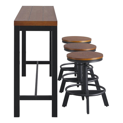 Quinidad Counter Height Dining Table and Bar Stools (Set of 4) Ash-D320-223